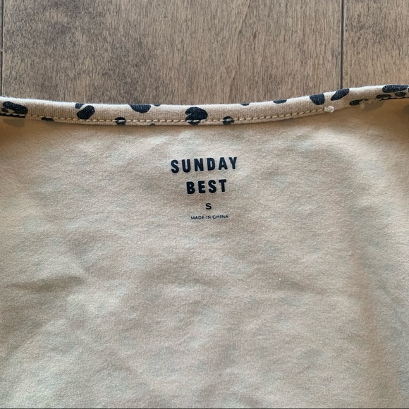 ARITZIA Sunday Best Leopard Wrap Crop Top - Picture 7 of 10